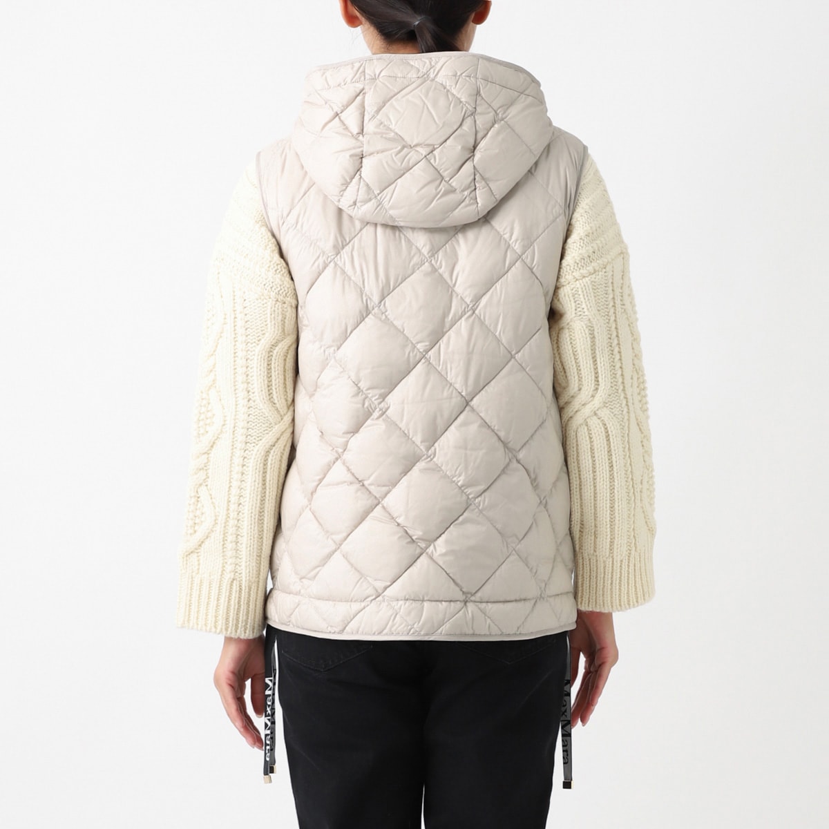 アウトレット★Max Mara★trefa ロゴダウンベスト アウトレット】【ラスト1点】【訳あり】 MAX MARA THE CUBE