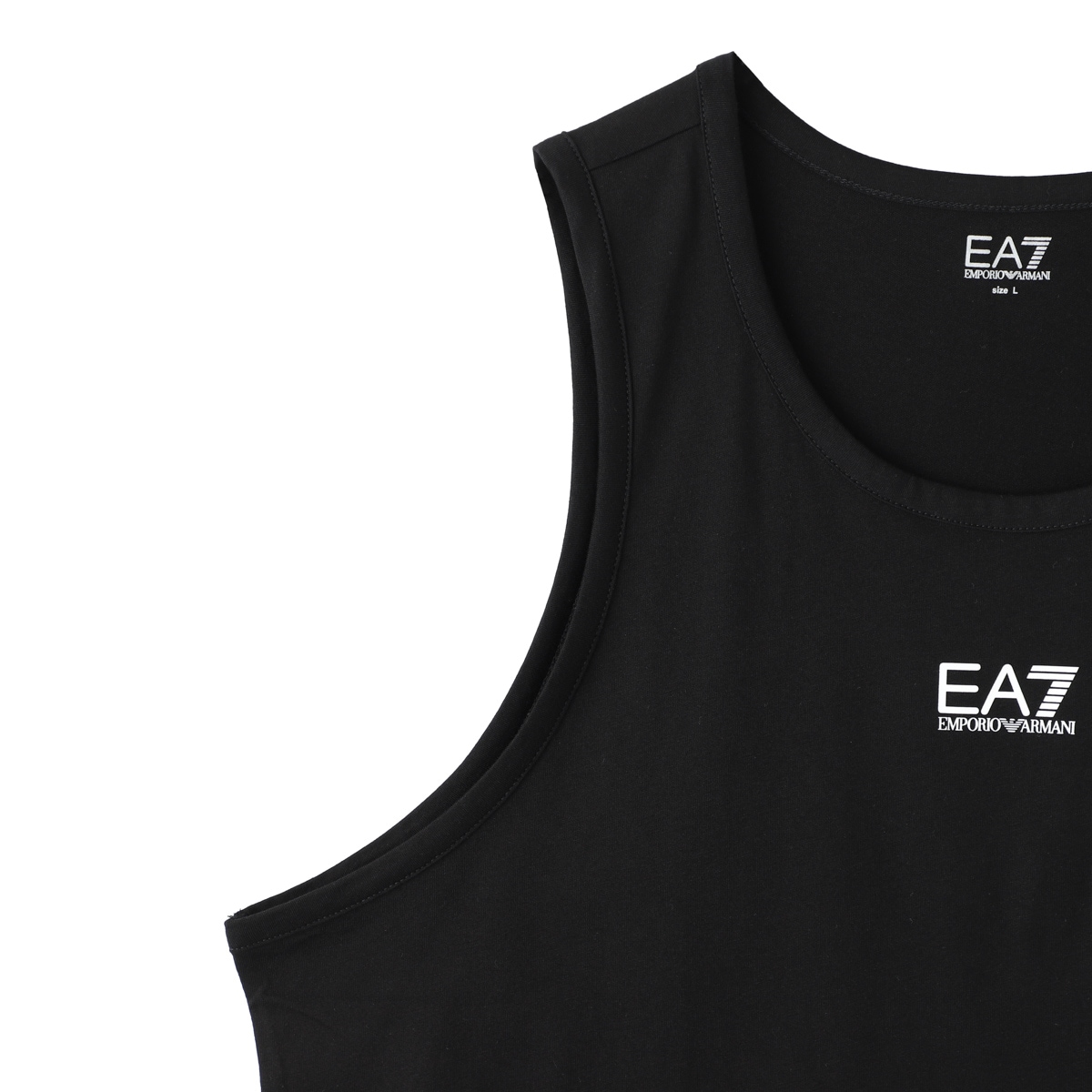 [00s] EMPORIO ARMANI シルクブラックタンクトップ ネコポス対応(1点まで)】EA7 EMPORIO ARMANI エンポリオ
