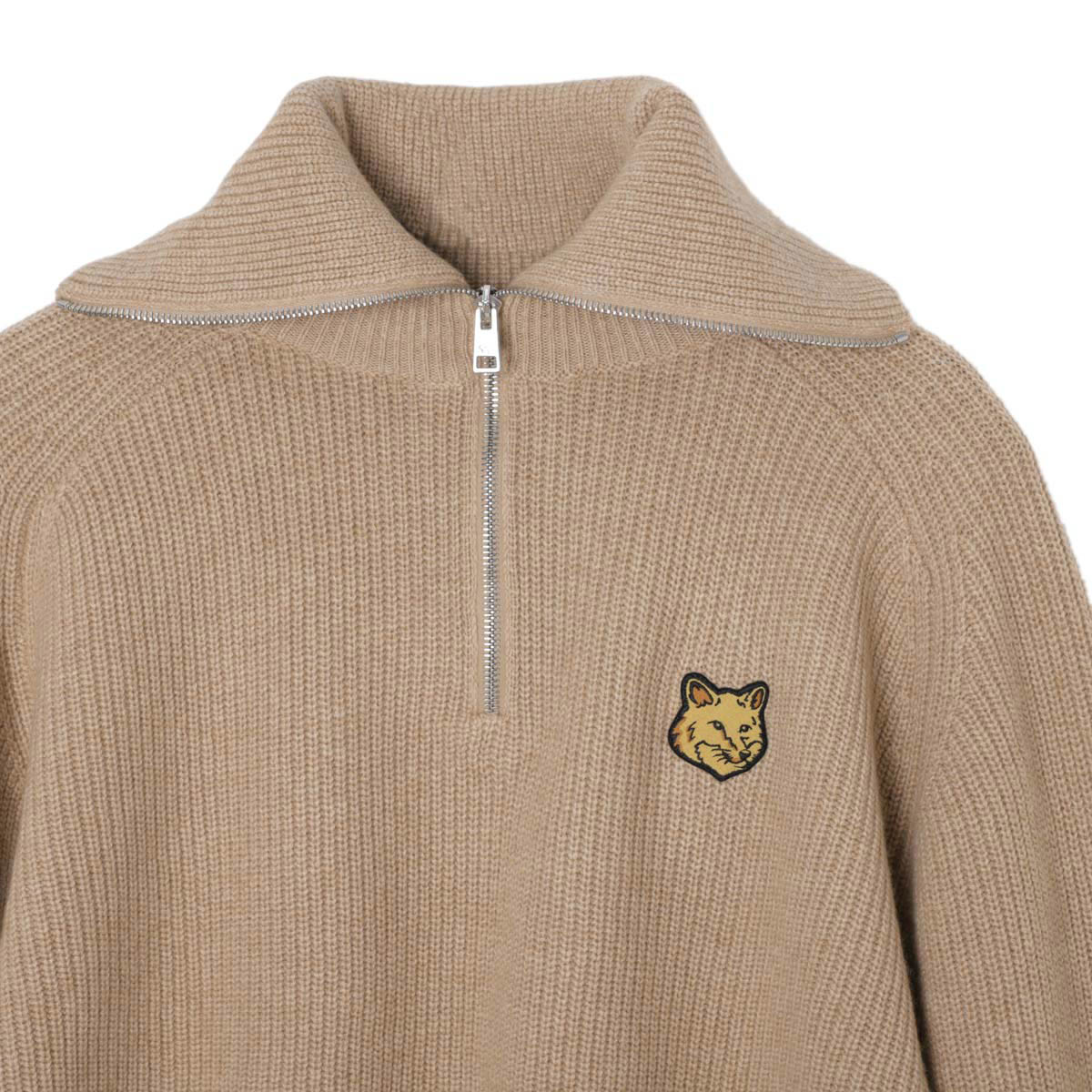 美品 メゾンキツネ MAISON KITSUNE Aライン ウール ハーフコート 7499233759-77-7.jpg