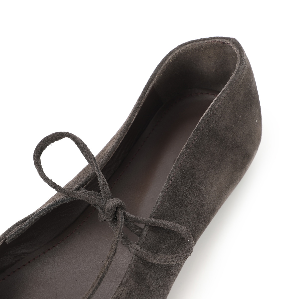 ALOHAS アロハス バレエシューズ/フラットシューズ/Sway Suede Leather Ballet Flats セルフタイリボン スクエアトゥ スエード【大きいサイズあり】 レディース