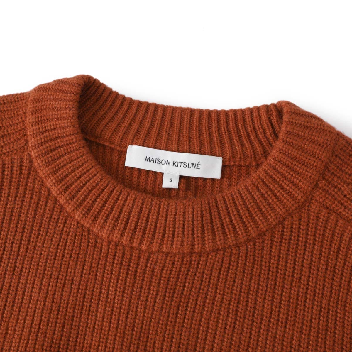 MAISON KITSUNE メゾンキツネ クルーネックニット/BOLD FOX HEAD PATCH