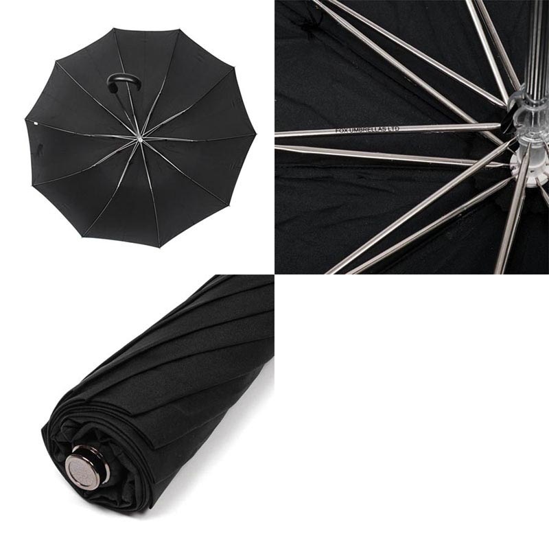FOX UMBRELLA 折りたたみ傘 黒 楽天市場】FOX UMBRELLAS フォックスアンブレラ 折りたたみ傘