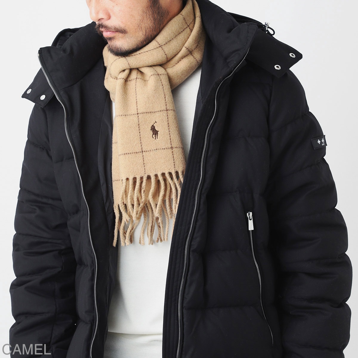 POLO RALPH LAUREN ポロラルフローレン マフラー/REVERSIBLE WINDOWPANE SCARF メンズ