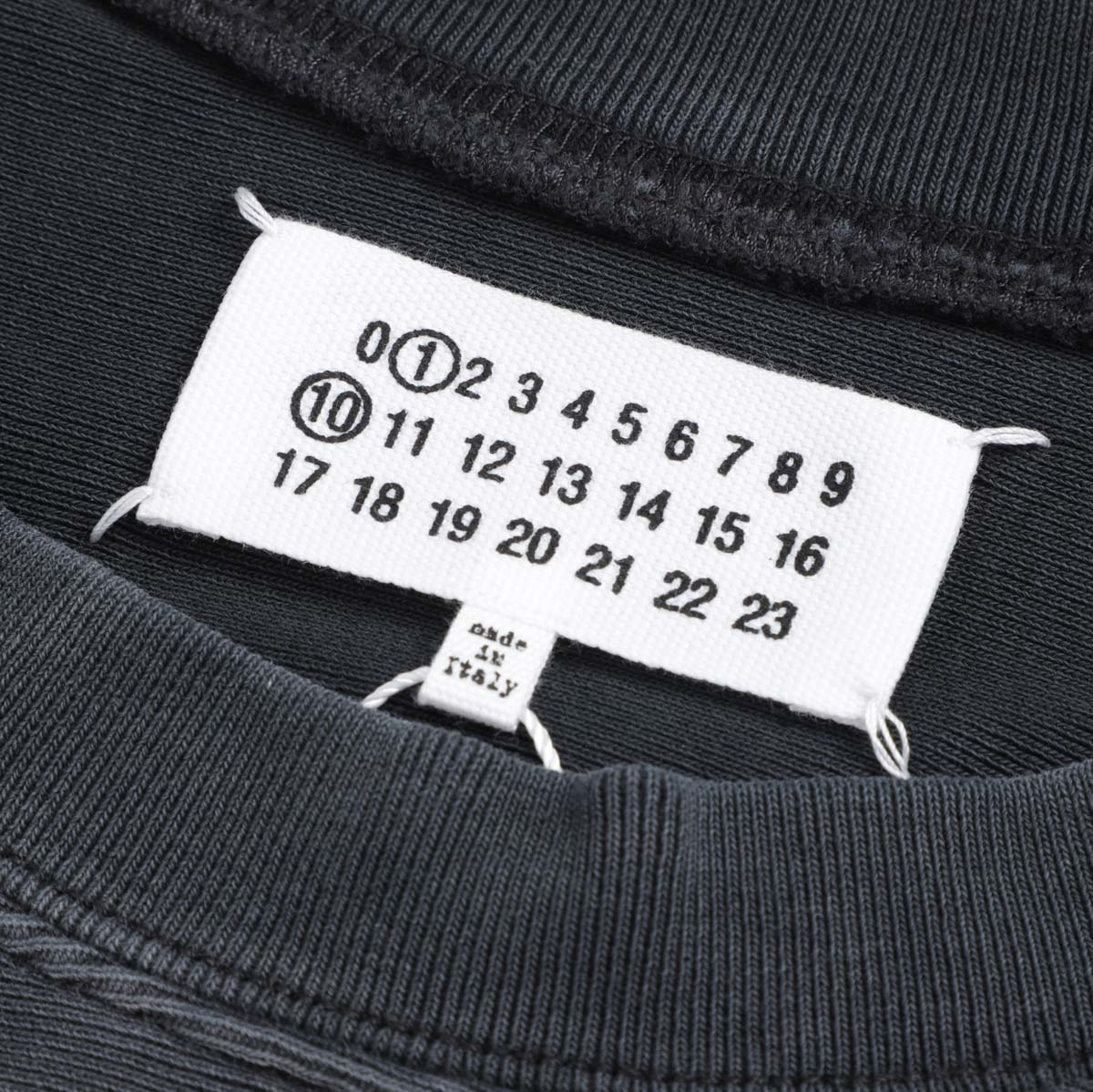 Maison Margiela クルーネック長袖カットソー 51gu0129-24650 アウトレット】Maison Margiela メゾンマルジェラ クルーネック
