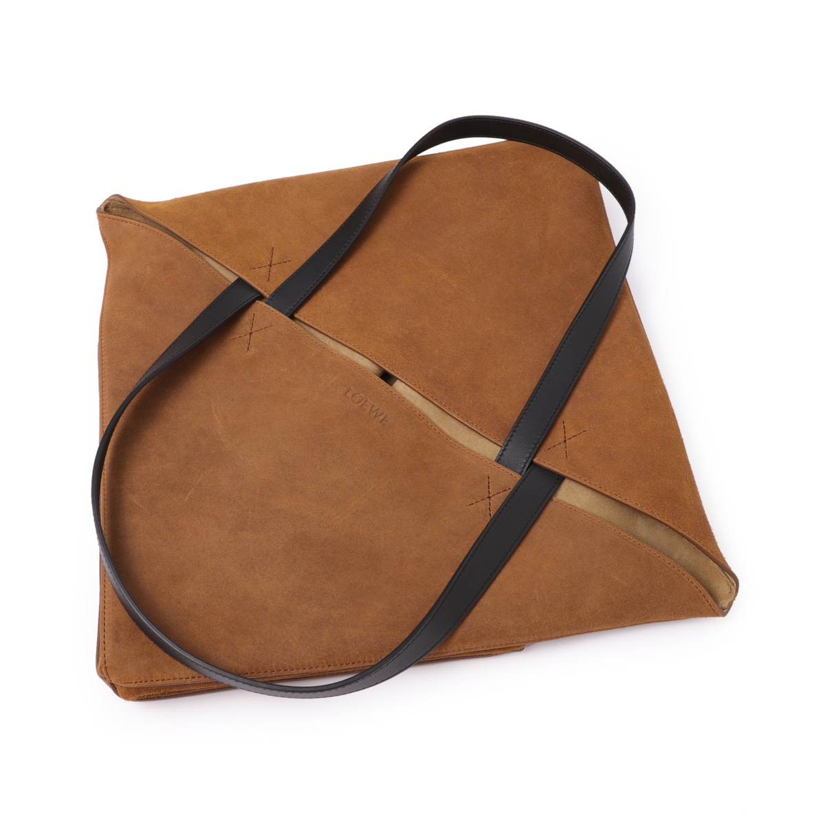 トートバッグ Loewe Puzzle Fold Tote Xl XL Puzzle Fold tote in shiny calfskin Blue - LOEWE