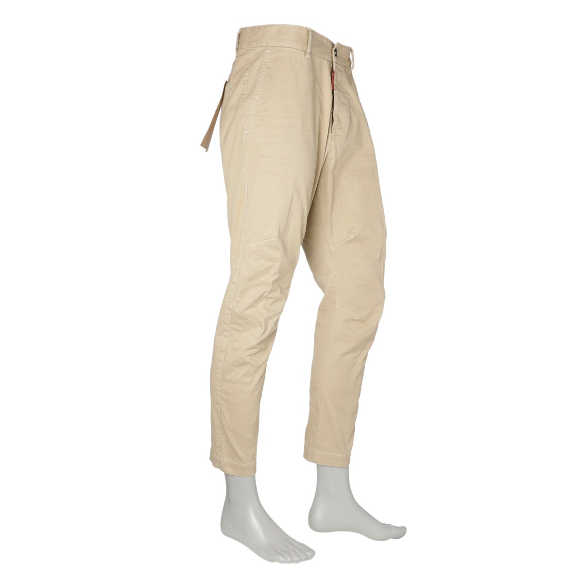 ディースクエアード DSQUARED2 ボタンフライパンツ チノパンツ ベージュ アウトレット】DSQUARED2 ディースクエアード ボタンフライパンツ