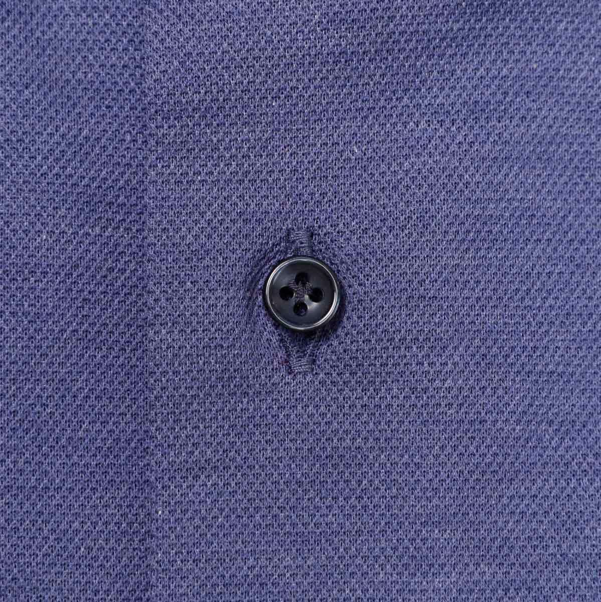 GALLIA ガッリア ホリゾンタルカラー ストレッチコットンシャツ メンズ