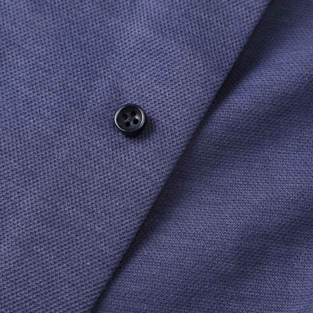 GALLIA ガッリア ホリゾンタルカラー ストレッチコットンシャツ メンズ