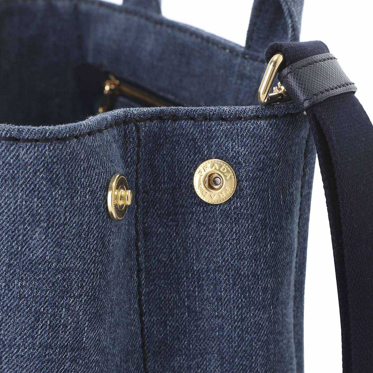 アウトレット】PRADA プラダ ハンドバッグ 2WAY/CANAPA DENIM