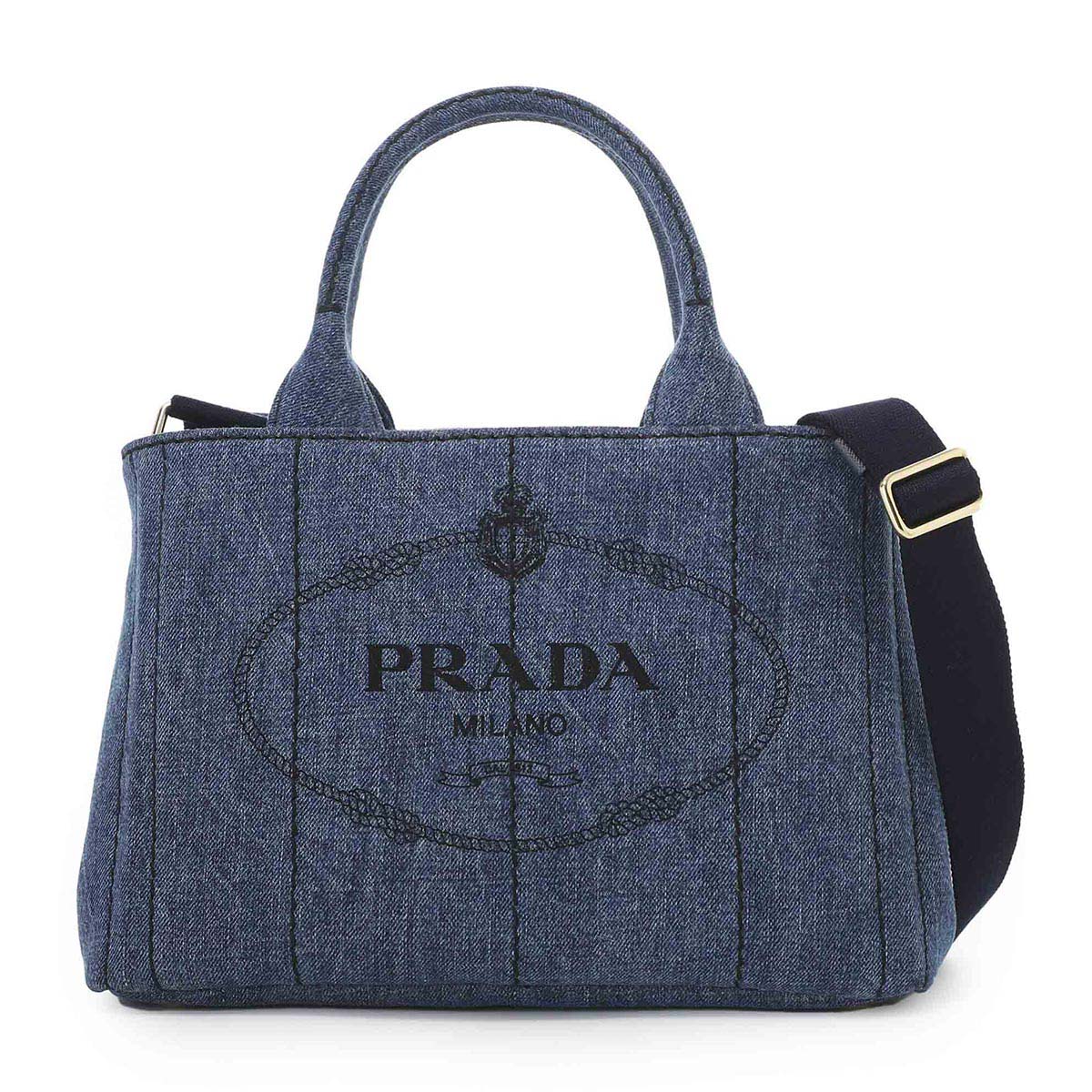 アウトレット】PRADA プラダ ハンドバッグ 2WAY/CANAPA DENIM