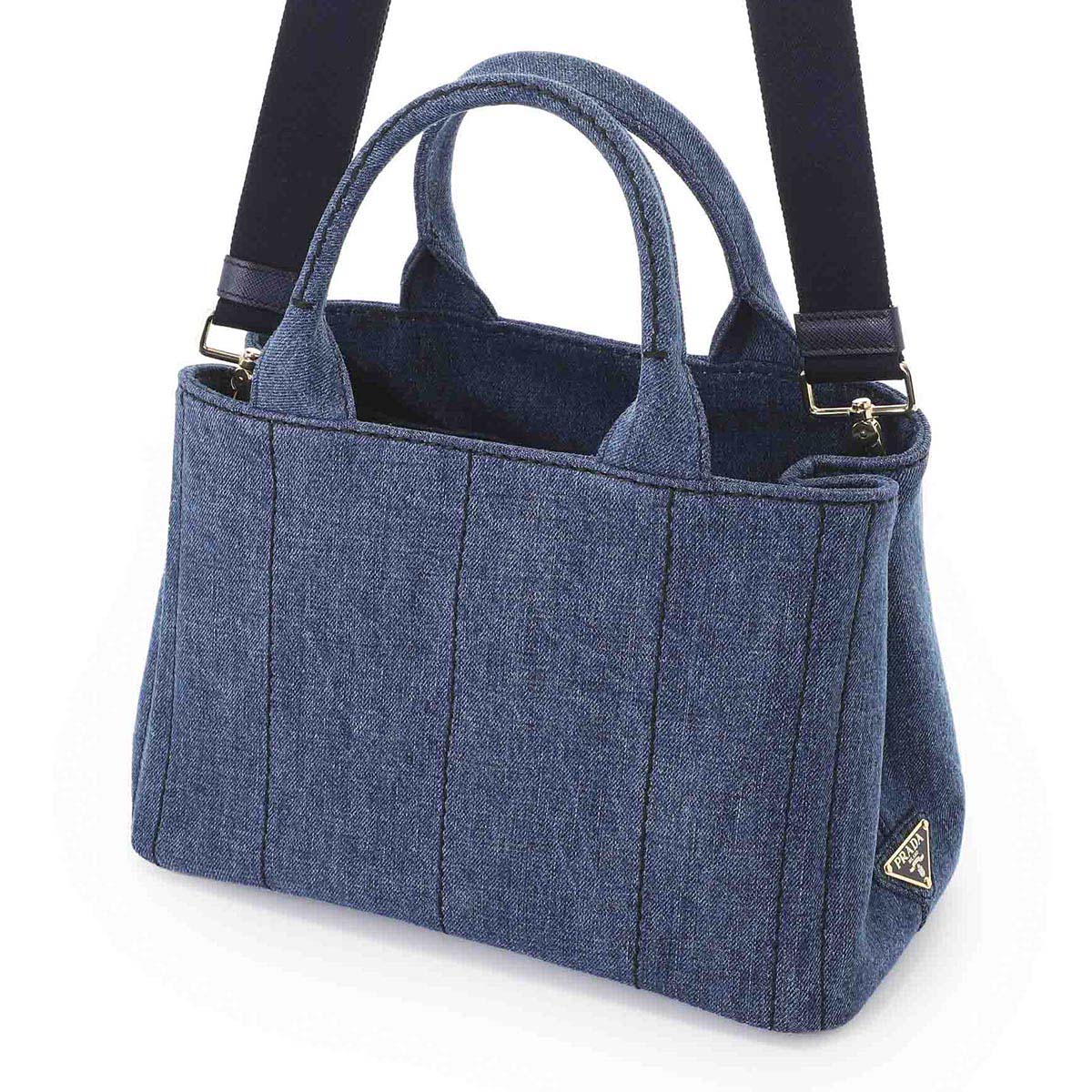 アウトレット】PRADA プラダ ハンドバッグ 2WAY/CANAPA DENIM