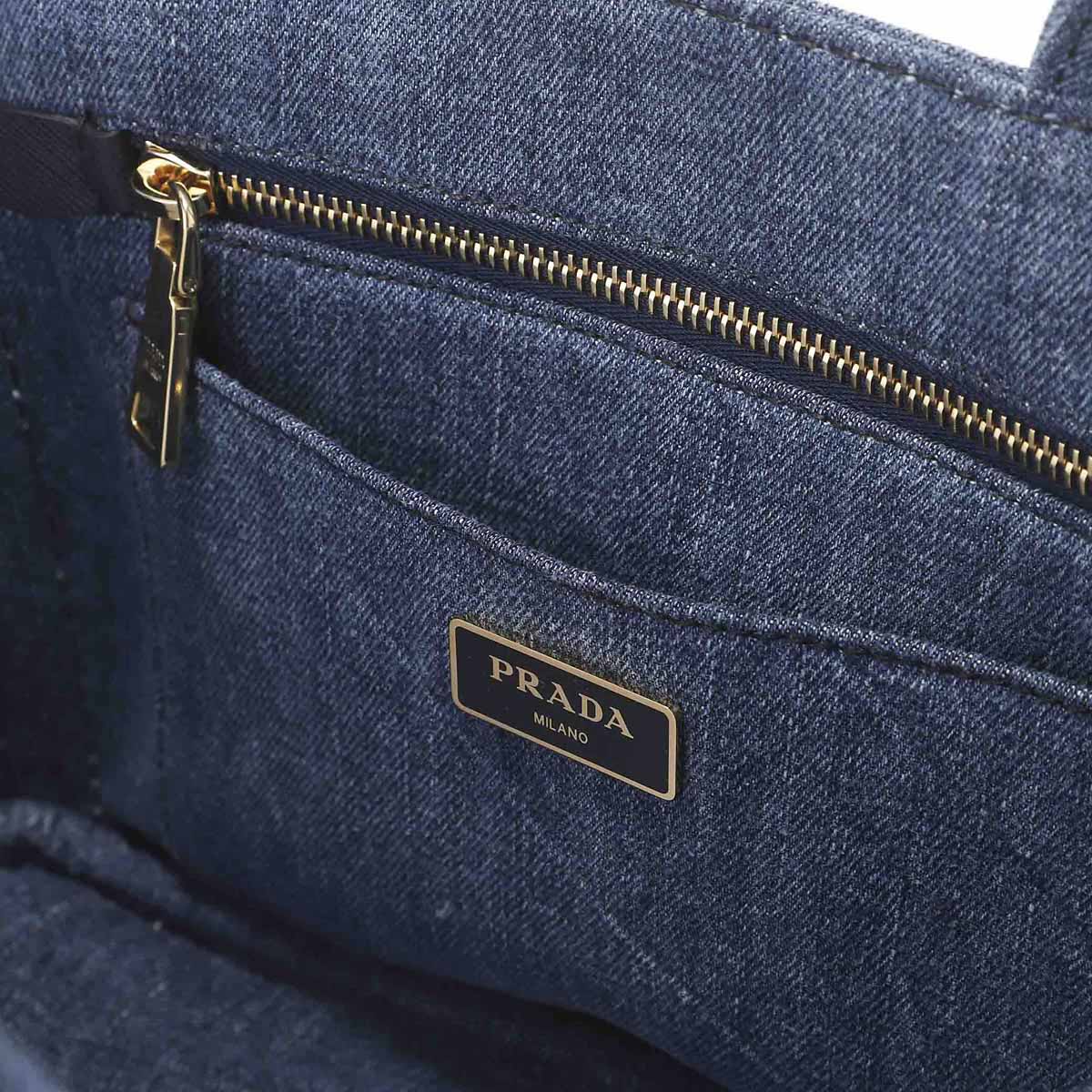 アウトレット】PRADA プラダ ハンドバッグ 2WAY/CANAPA DENIM
