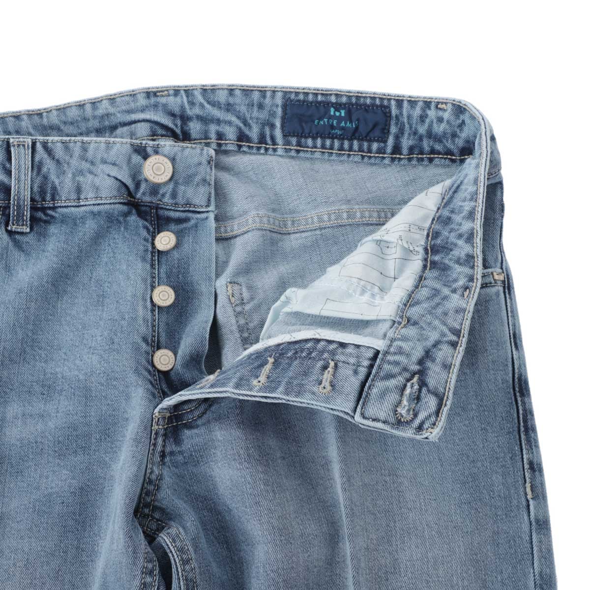 【アウトレット】entre amis アントレアミ ボタンフライジーンズ/5 TK DENIM CORTO メンズ