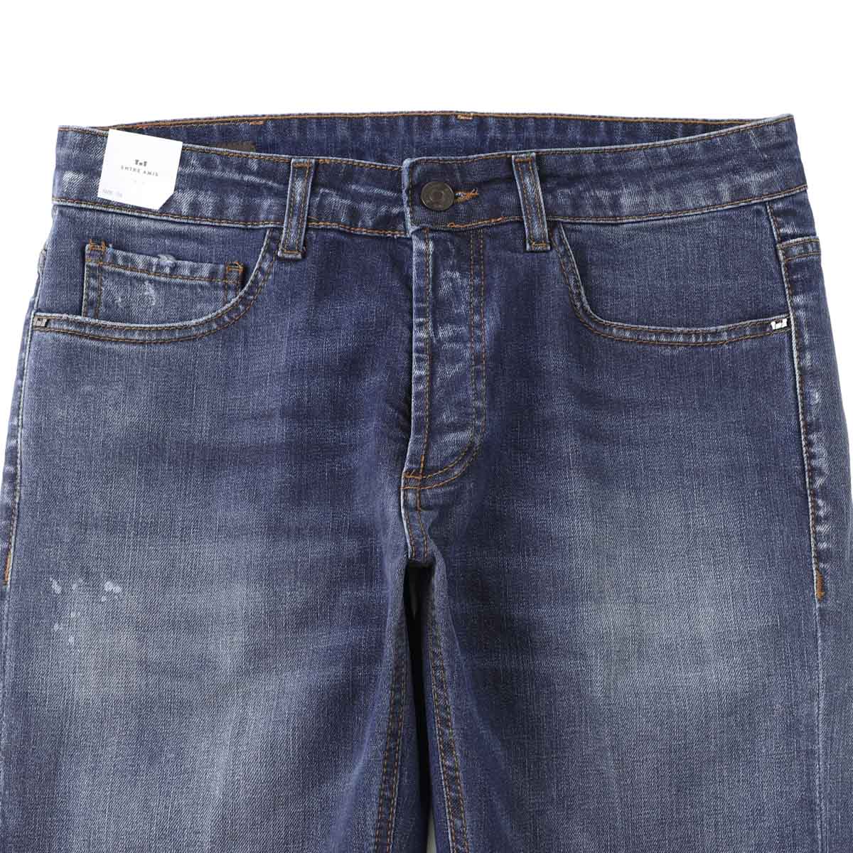 entre amis アントレアミ ボタンフライジーンズ/5 TK DENIM CORTO メンズ