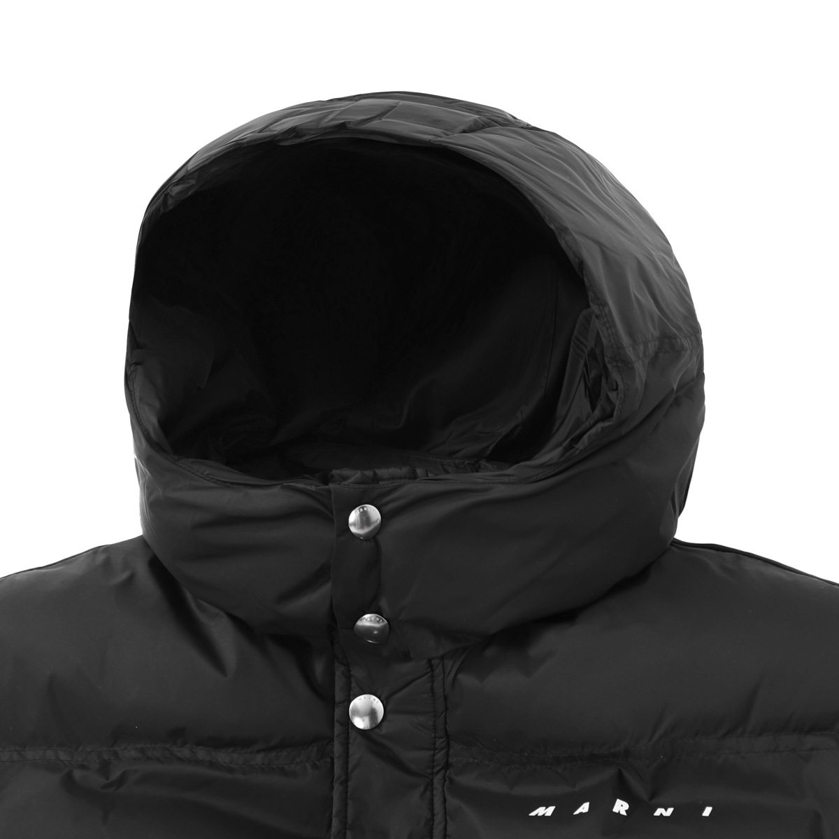 MARNI マルニ 中綿入りベスト/KIDS キッズ ガールズ ボーイズ/ロゴ スタンドネック フーディー 2WAY レディース