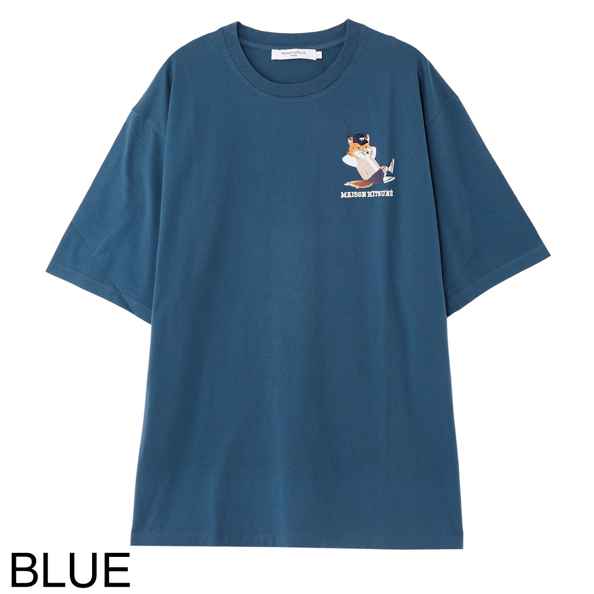 MAISON KITSUNE メゾンキツネ クルーネック 半袖Tシャツ/CHILLAX FOX メンズ