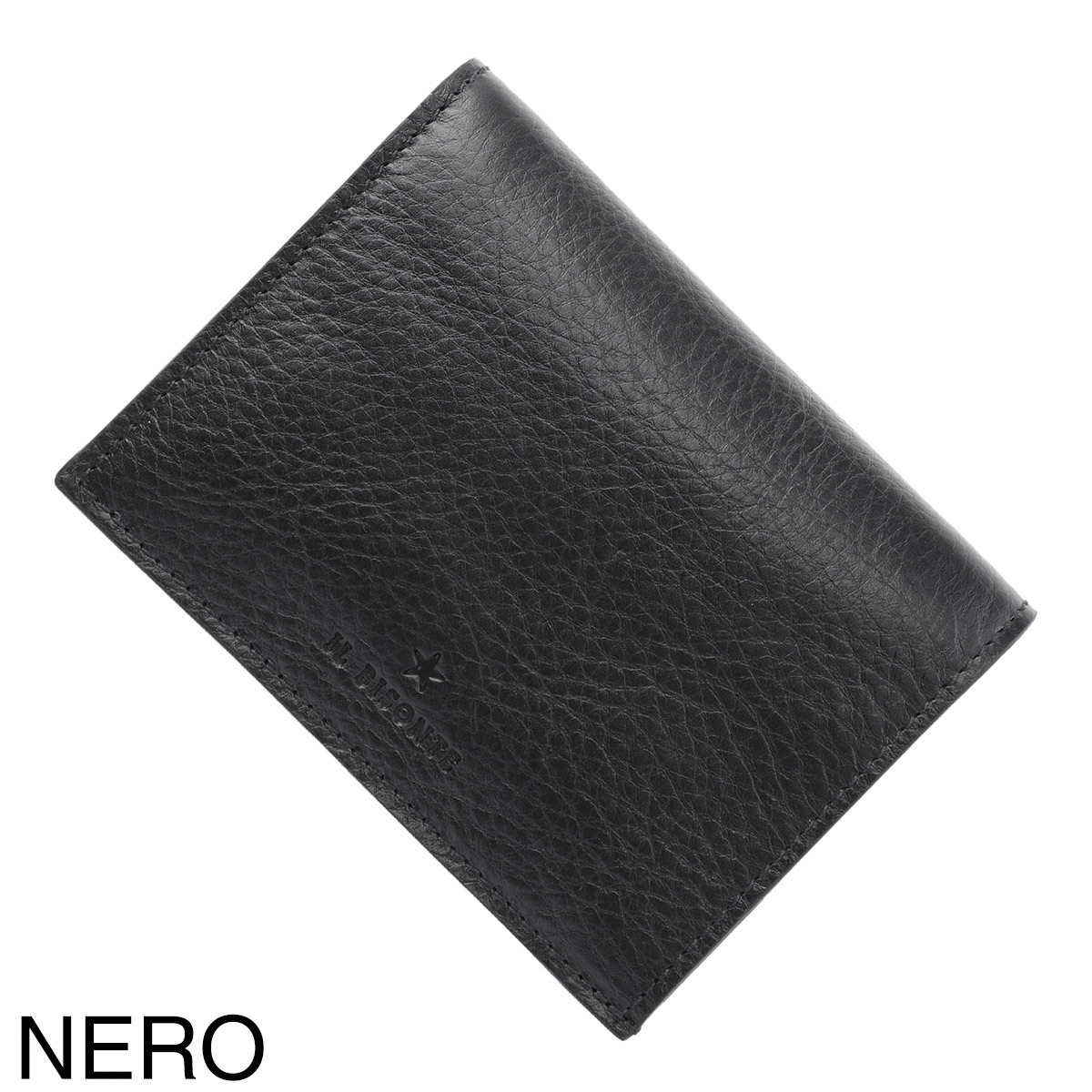 お値下げしました！IL BISONTE ブラック 二つ折り財布 アウトレット】IL BISONTE イルビゾンテ 2つ折り財布 小銭入れ