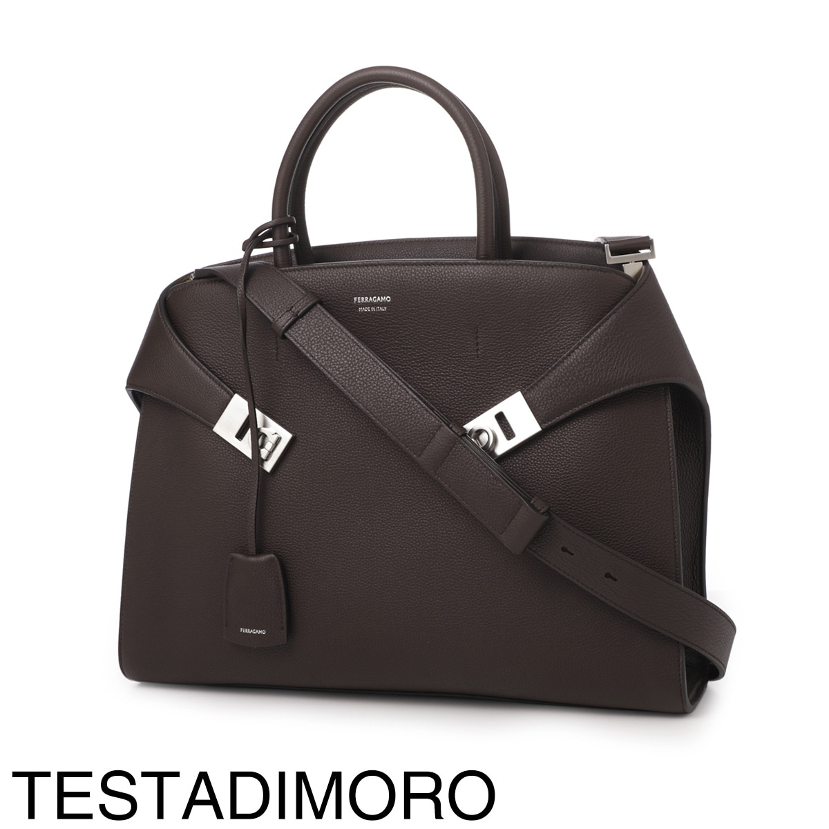 time様限定 FERRAGAMO フェラガモ ブリーフケース/HUG BRIEFCASE ハグ メンズ