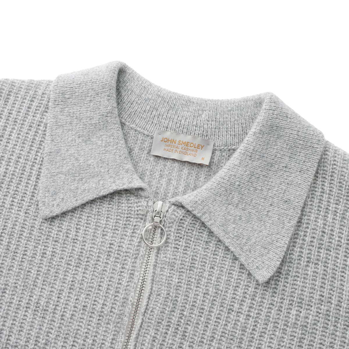 JOHN SMEDLEY ジョンスメドレー ジップアップ ニットブルゾン/DISLEY エコカシミヤ 7ゲージ レディース
