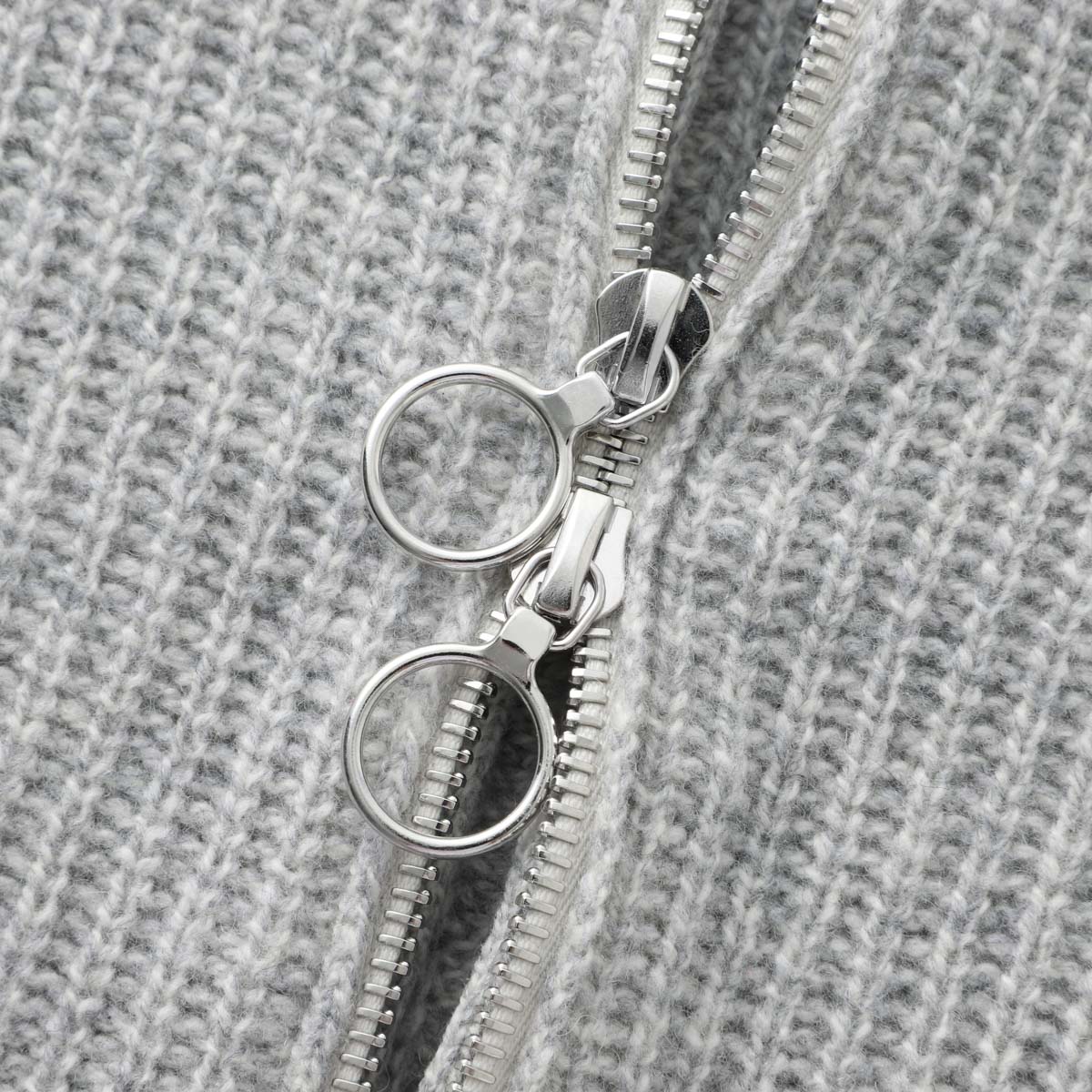 JOHN SMEDLEY ジョンスメドレー ジップアップ ニットブルゾン/DISLEY エコカシミヤ 7ゲージ レディース