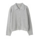 JOHN SMEDLEY ジョンスメドレー ジップアップ ニットブルゾン/DISLEY エコカシミヤ 7ゲージ レディース