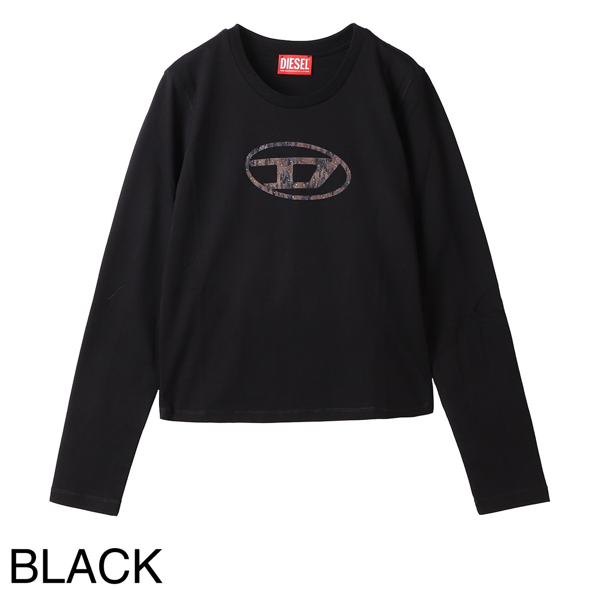 DIESEL ディーゼル クルーネック 長袖Tシャツ/KIDS キッズ ガールズ
