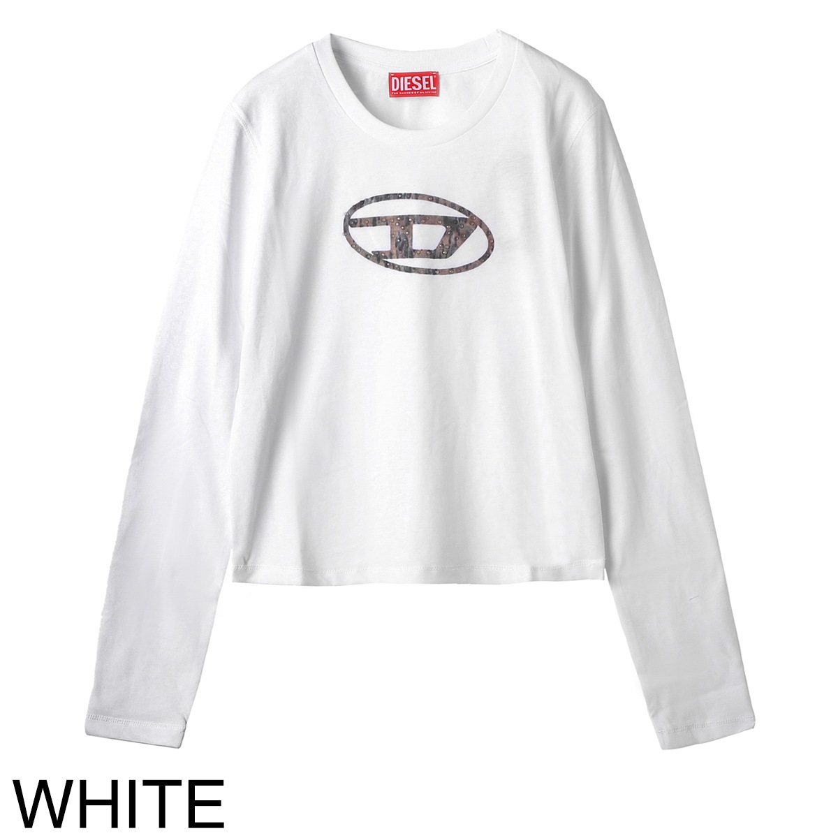 DIESEL ディーゼル クルーネック 長袖Tシャツ/KIDS キッズ ガールズ