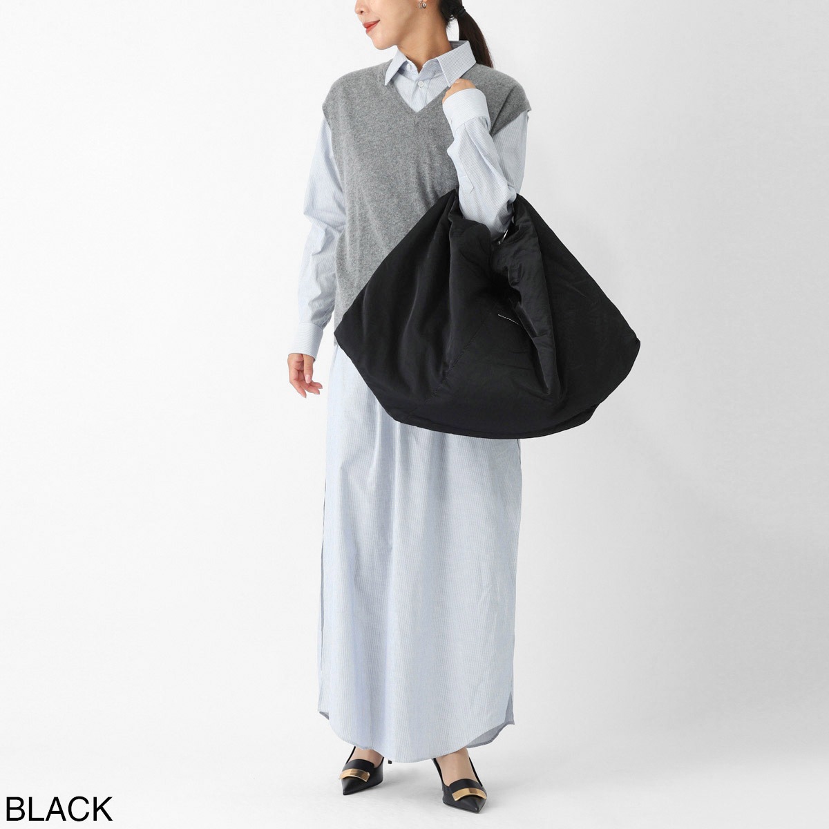 【アウトレット】【ラスト1点】【訳あり】MM6 Maison Margiela エムエム 6 メゾンマルジェラ トートバッグ/JAPANESE DRAPED TOTE ジャパニーズ レディース
