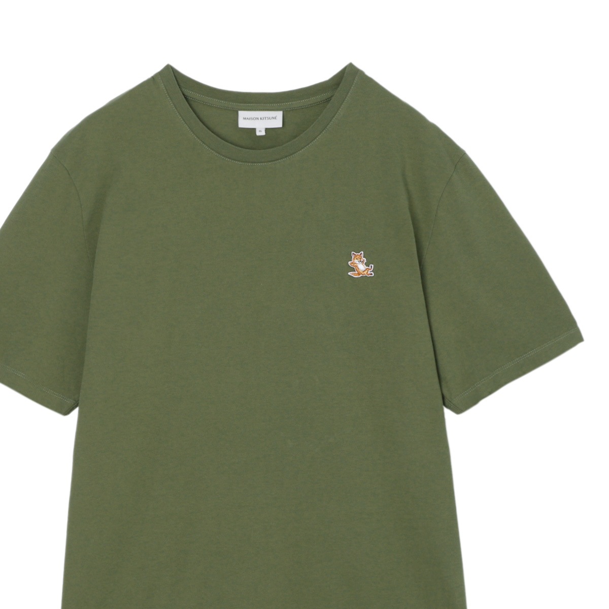 『ネコポス対応(1点まで)』MAISON KITSUNE メゾンキツネ クルーネックTシャツ/CHILLAX FOX PATCH REGULAR TEE SHIRT メンズ