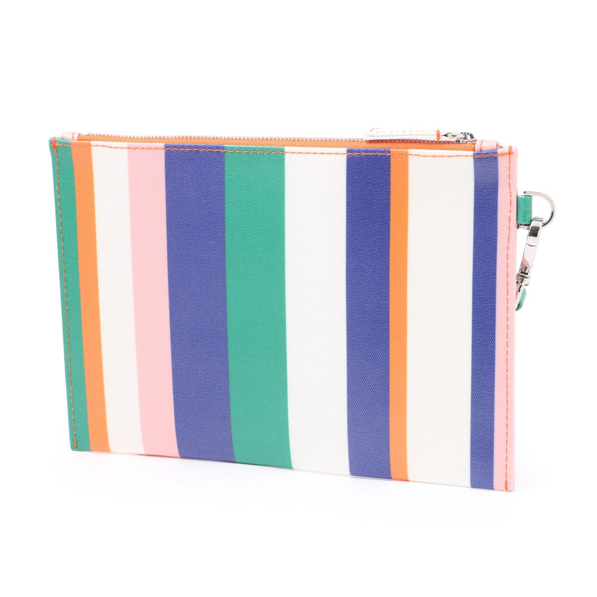 【アウトレット】【訳あり】 MAISON KITSUNE メゾンキツネ クラッチバッグ/ポーチ/STRIPE PORCH【返品交換不可】