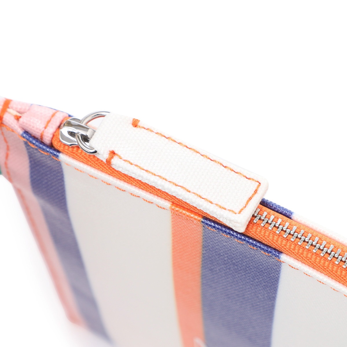 【アウトレット】【訳あり】 MAISON KITSUNE メゾンキツネ クラッチバッグ/ポーチ/STRIPE PORCH【返品交換不可】