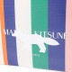 【アウトレット】【訳あり】 MAISON KITSUNE メゾンキツネ クラッチバッグ/ポーチ/STRIPE PORCH【返品交換不可】