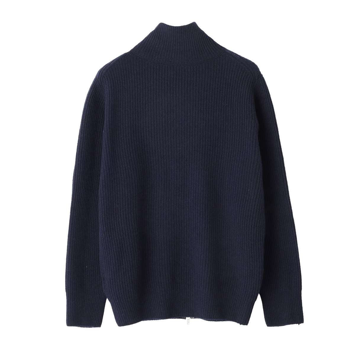 ジョンスメドレー　フロントジップ　ニットブルゾン　カーディガン　ダブルジップ　黒 JOHN SMEDLEY ジョンスメドレー ジップアップ ニットブルゾン