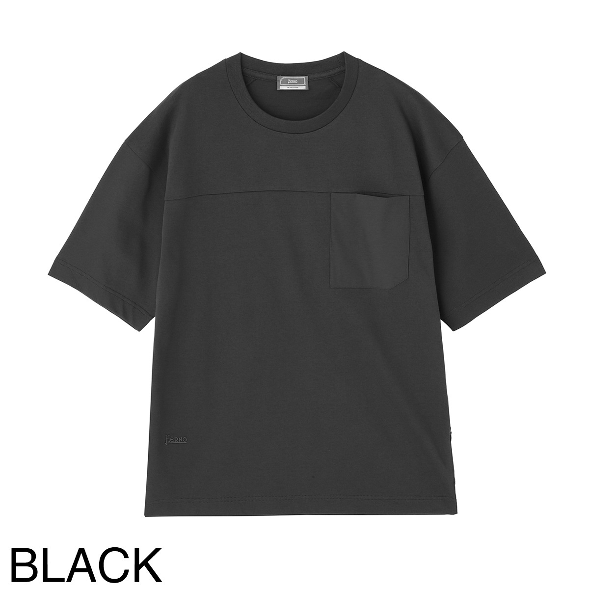 【BLACK/9300】HERNO / コットン クルー Tシャツ BLACK/9300】HERNO / コットン クルー Tシャツ 【公式通販】