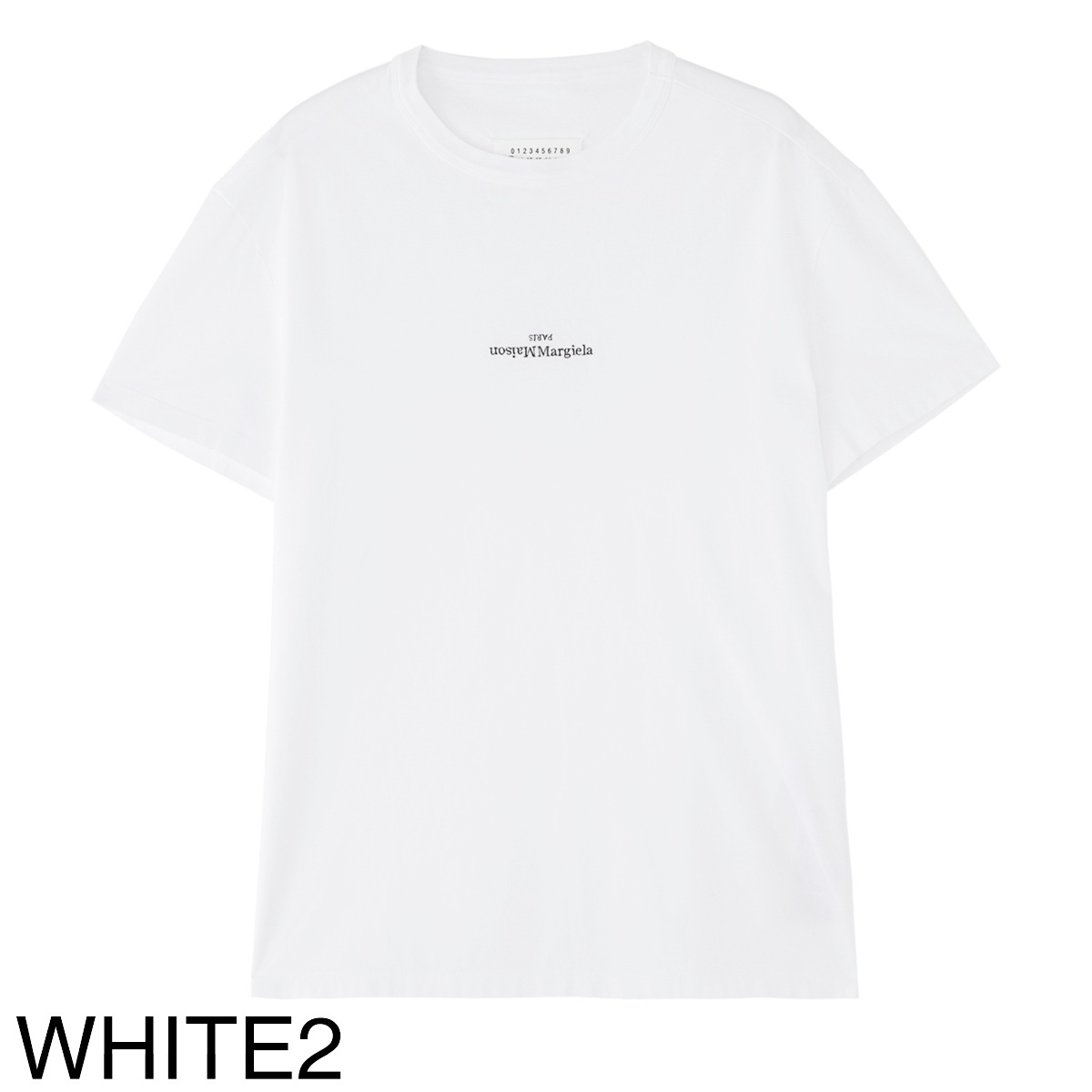 【アウトレット】Maison Margiela メゾンマルジェラ クルーネック Tシャツ/DISTORTED LOGO T-SHIRT メンズ