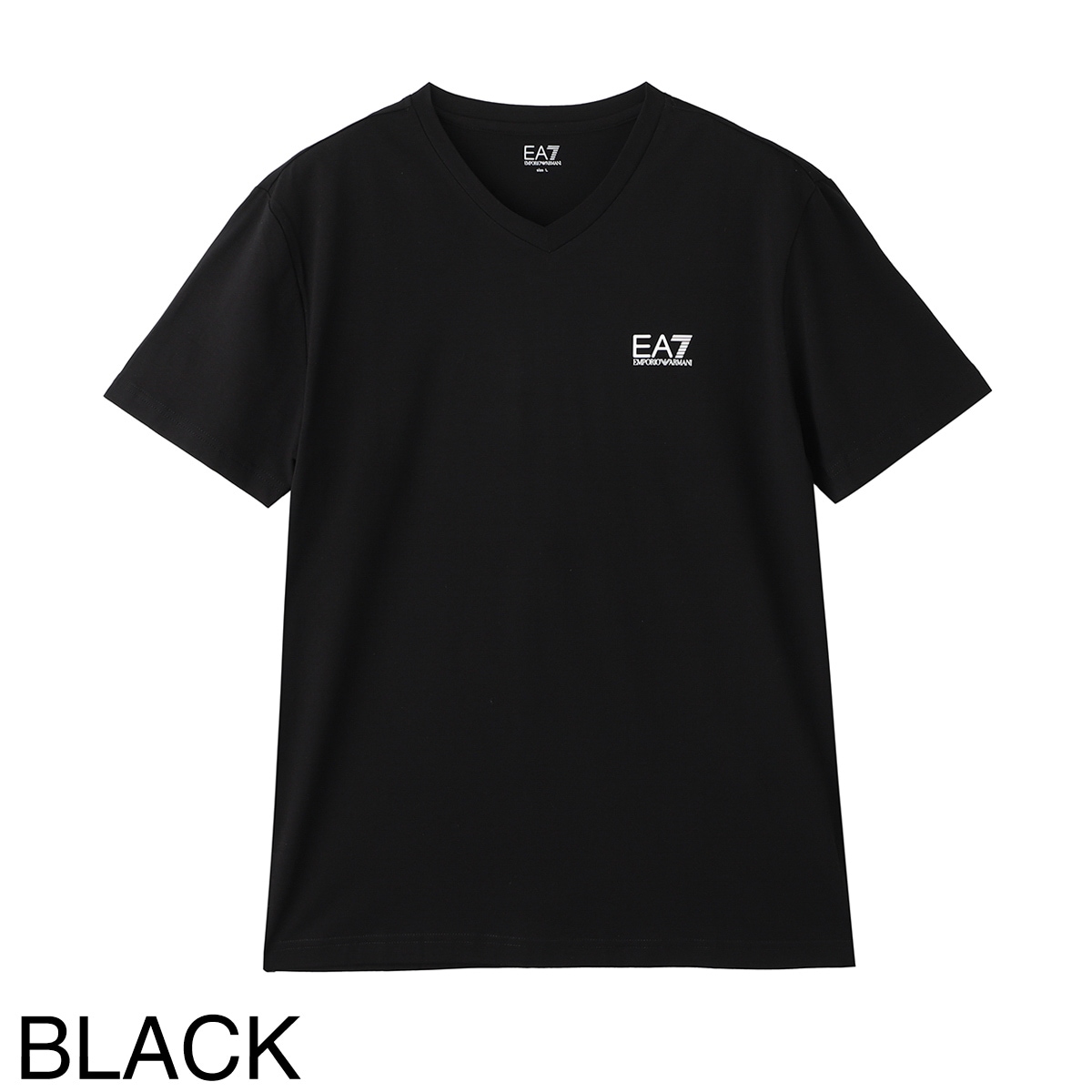 『ネコポス対応(1点まで)』EA7 EMPORIO ARMANI エンポリオアルマーニ Vネック Tシャツ/CORE IDENTITY STRETCH COTTON JERSEY V-NECK T-SHIRT メンズ