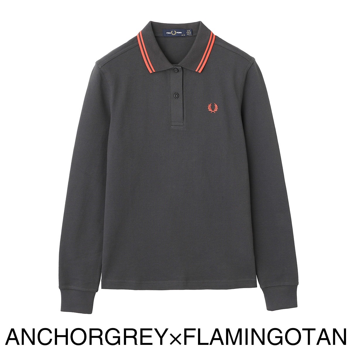 【アウトレット】FRED PERRY フレッドペリー 長袖ポロシャツ/TWIN TIPPED LS FP SHIRT G3636 レディース