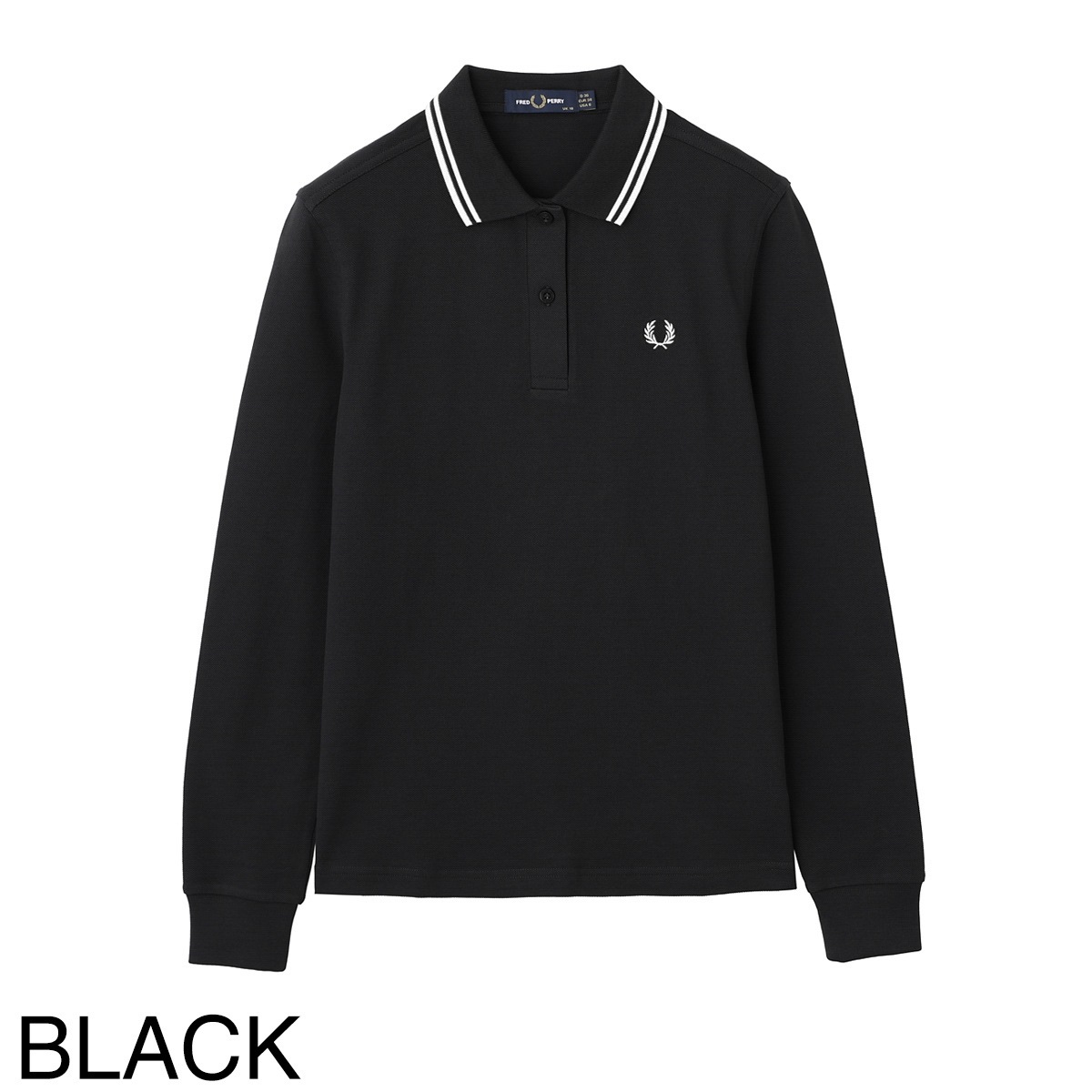 【アウトレット】FRED PERRY フレッドペリー 長袖ポロシャツ/TWIN TIPPED LS FP SHIRT G3636 レディース