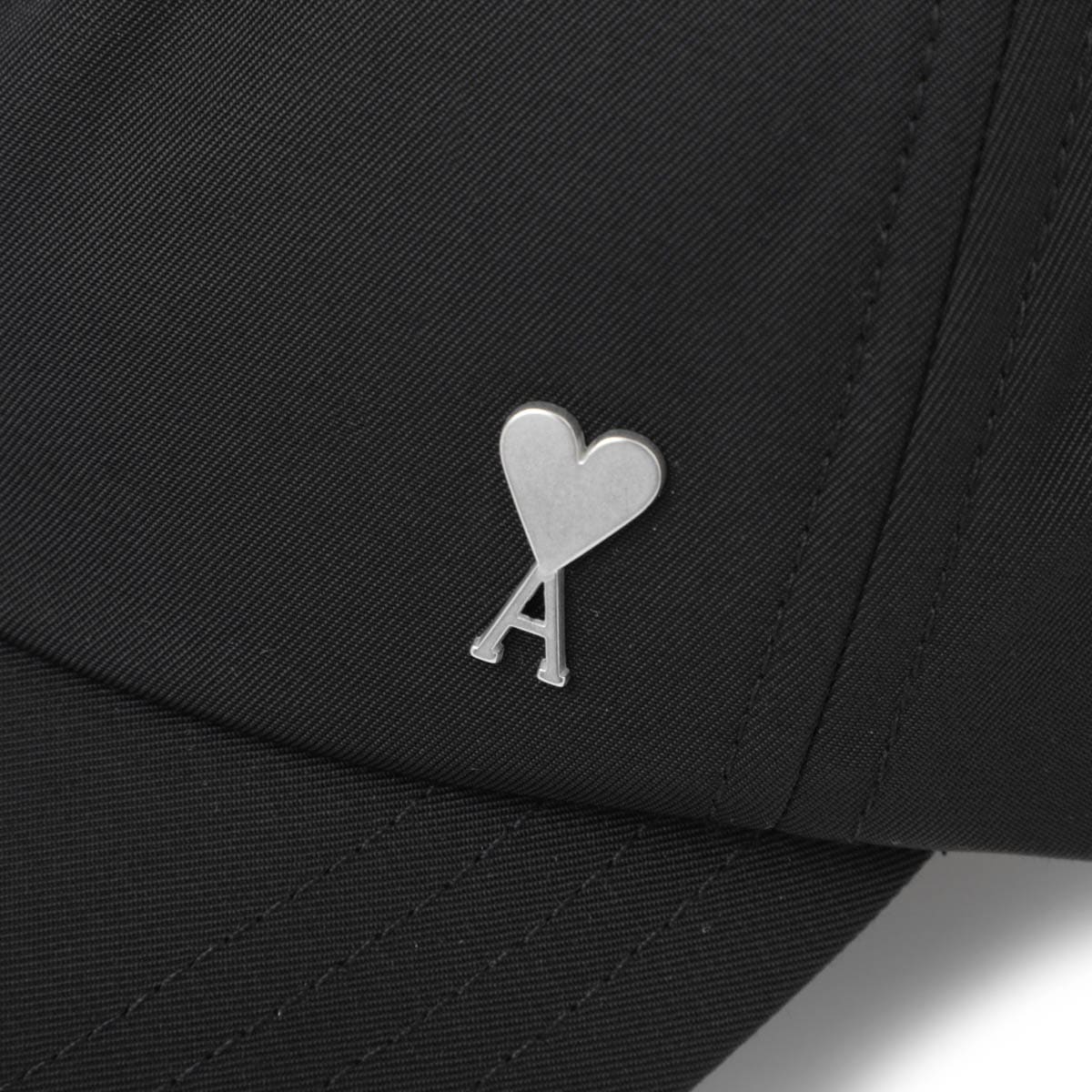 AMI Alexandre Mattiussi ベースボールキャップ ブラック AMI Alexandre Mattiussi アミ ベースボールキャップ ブラック