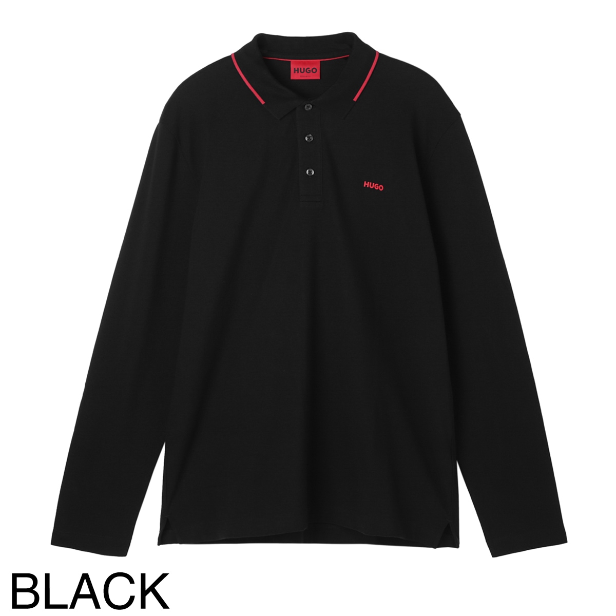 新品タグ付き◇ 2.2万 ヒューゴボス HUGO BOSS 長袖ポロシャツ 黒 新品タグ付き◇ 2.2万 ヒューゴボス HUGO BOSS 長袖ポロシャツ 黒