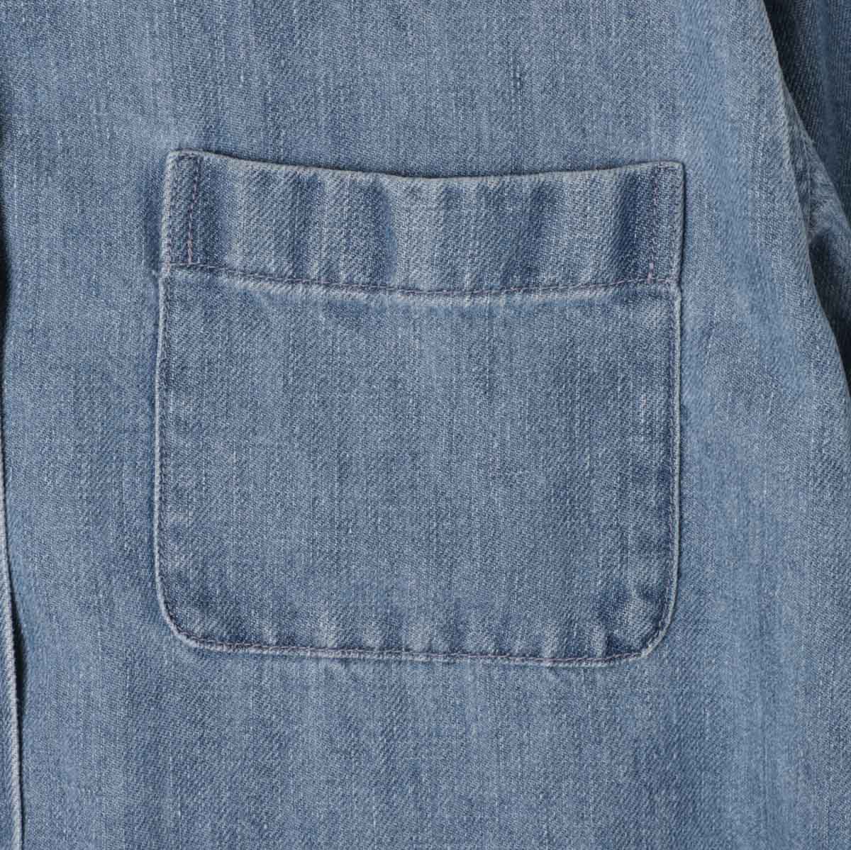 THE ROW デニム オーバーサイズシャツ　XS 美品 THE ROW（ザ ロウ） ザ ロウ オーバーサイズ シャツ NESSON SHIRT