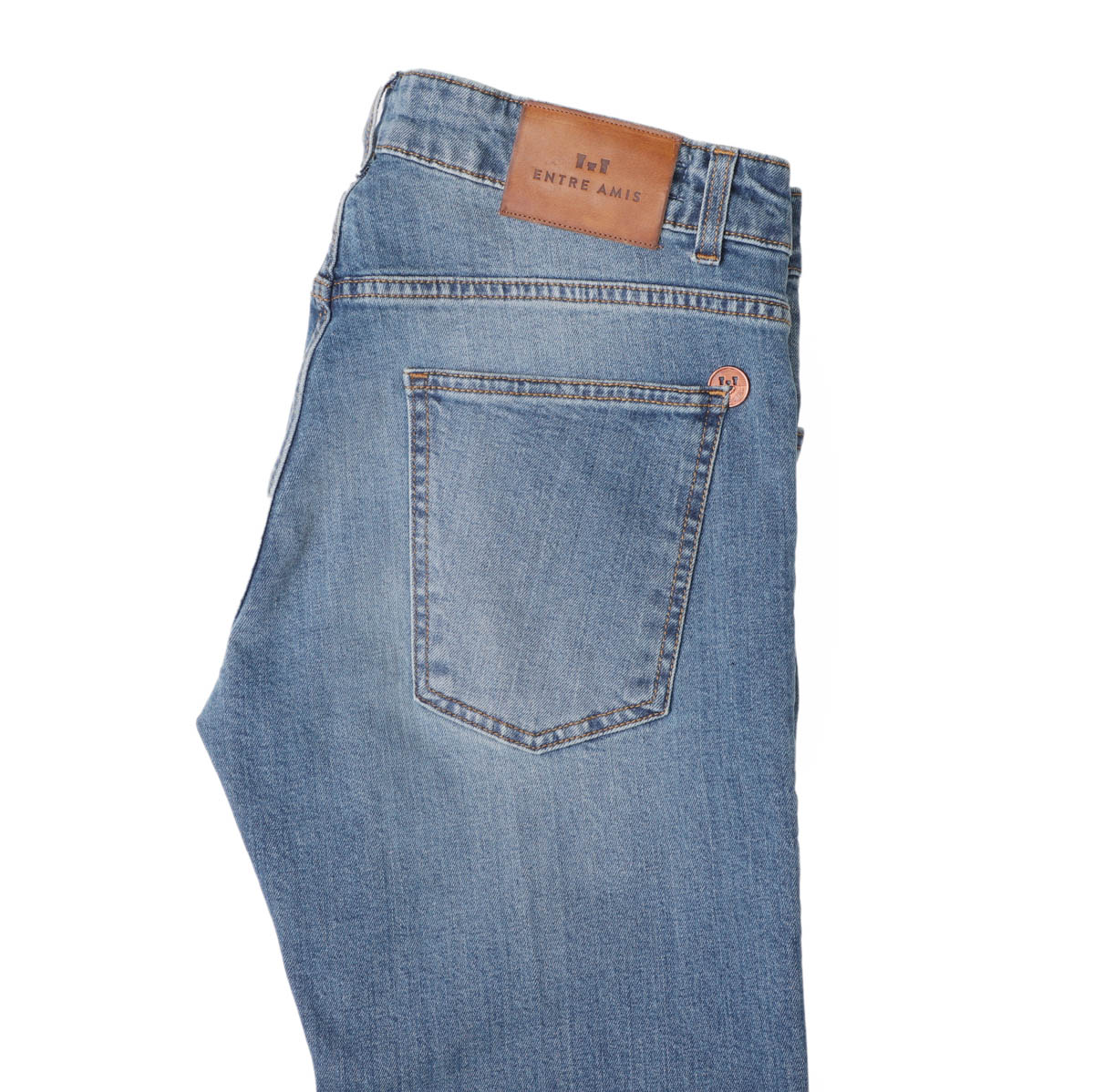 entre amis アントレアミ ボタンフライジーンズ/5 TK DENIM CORTO【大きいサイズあり】 メンズ