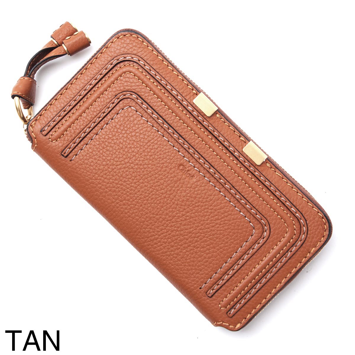 Chloe クロエ ラウンドファスナー 長財布 小銭入れ付き/MARCIE マーシー レディース