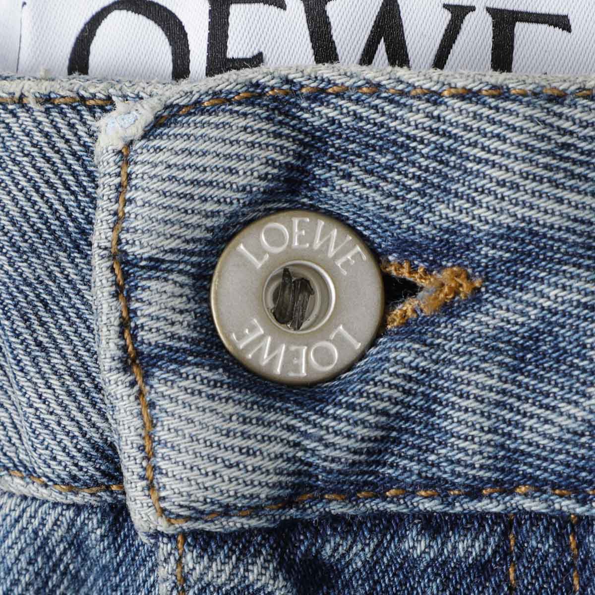LOEWE ボタンフライジーンズ h526y11w60 LOEWE ロエベ ボタンフライジーンズ ANAGRAM BAGGY JEANS AF