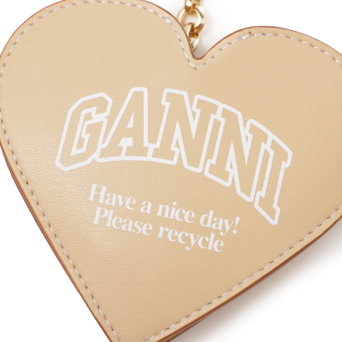 GANNI ガニー コインケース/FUNNY HEART ZIP COIN PURSE