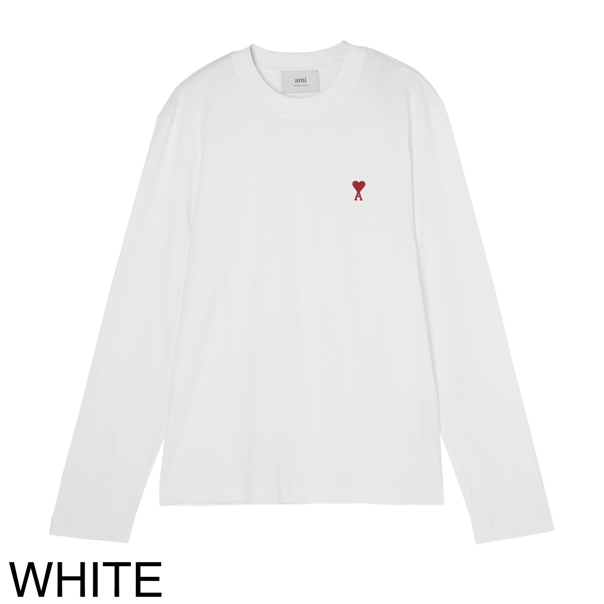 AMI アミ クルーネック 長袖Tシャツ/AMI DE COEUR LONG SLEEVES T-SHIRT