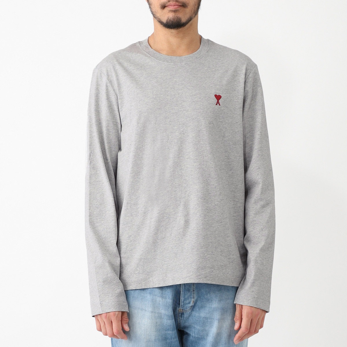 AMI アミ クルーネック 長袖Tシャツ/AMI DE COEUR LONG SLEEVES T-SHIRT