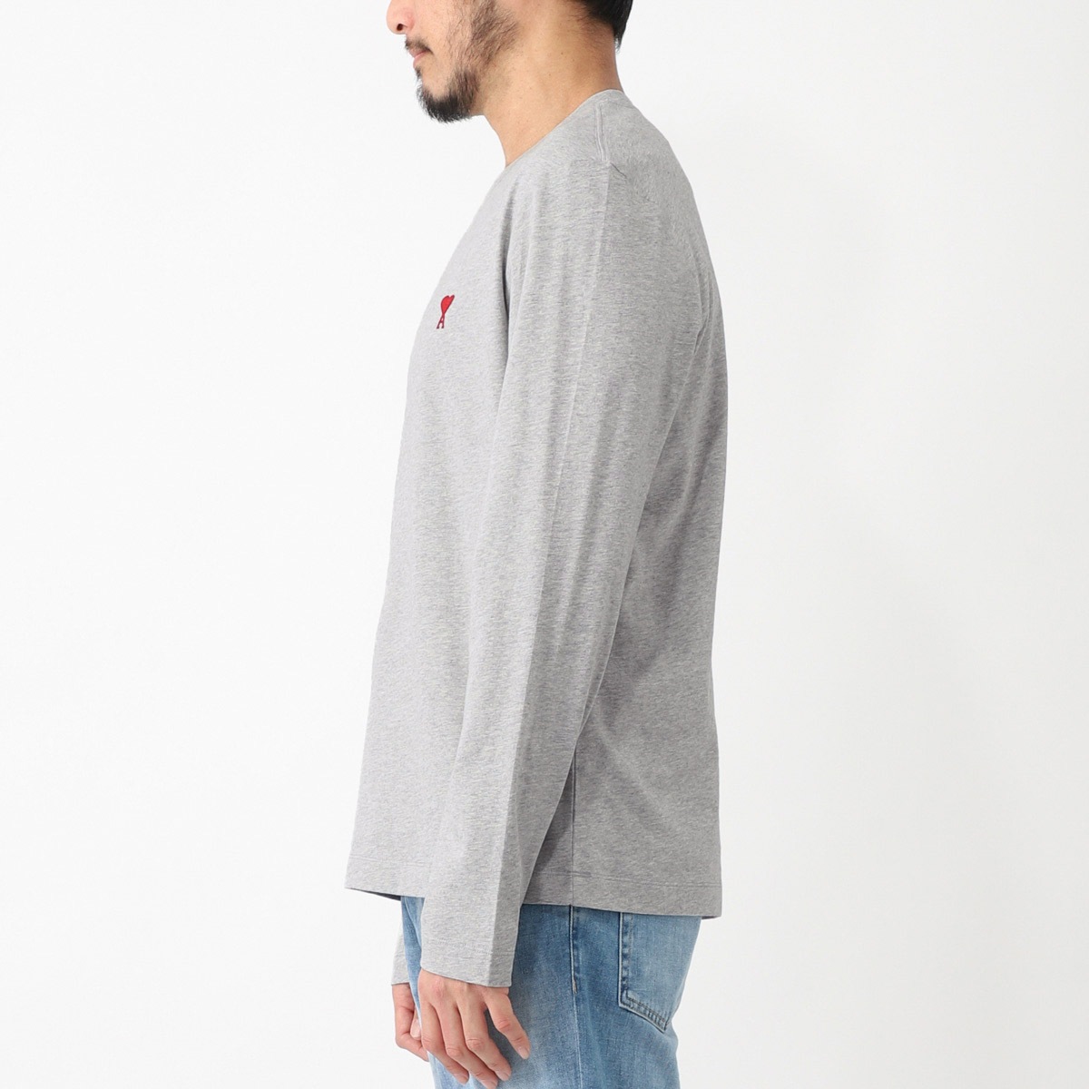 AMI アミ クルーネック 長袖Tシャツ/AMI DE COEUR LONG SLEEVES T-SHIRT