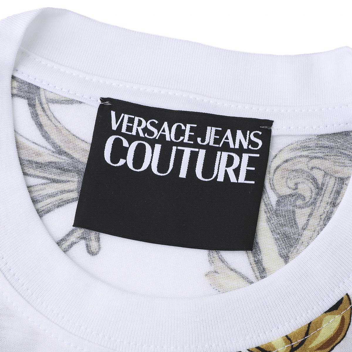 【アウトレット】【ラスト1点】VERSACE JEANS COUTURE ヴェルサーチェ クルーネック 半袖Tシャツ メンズ