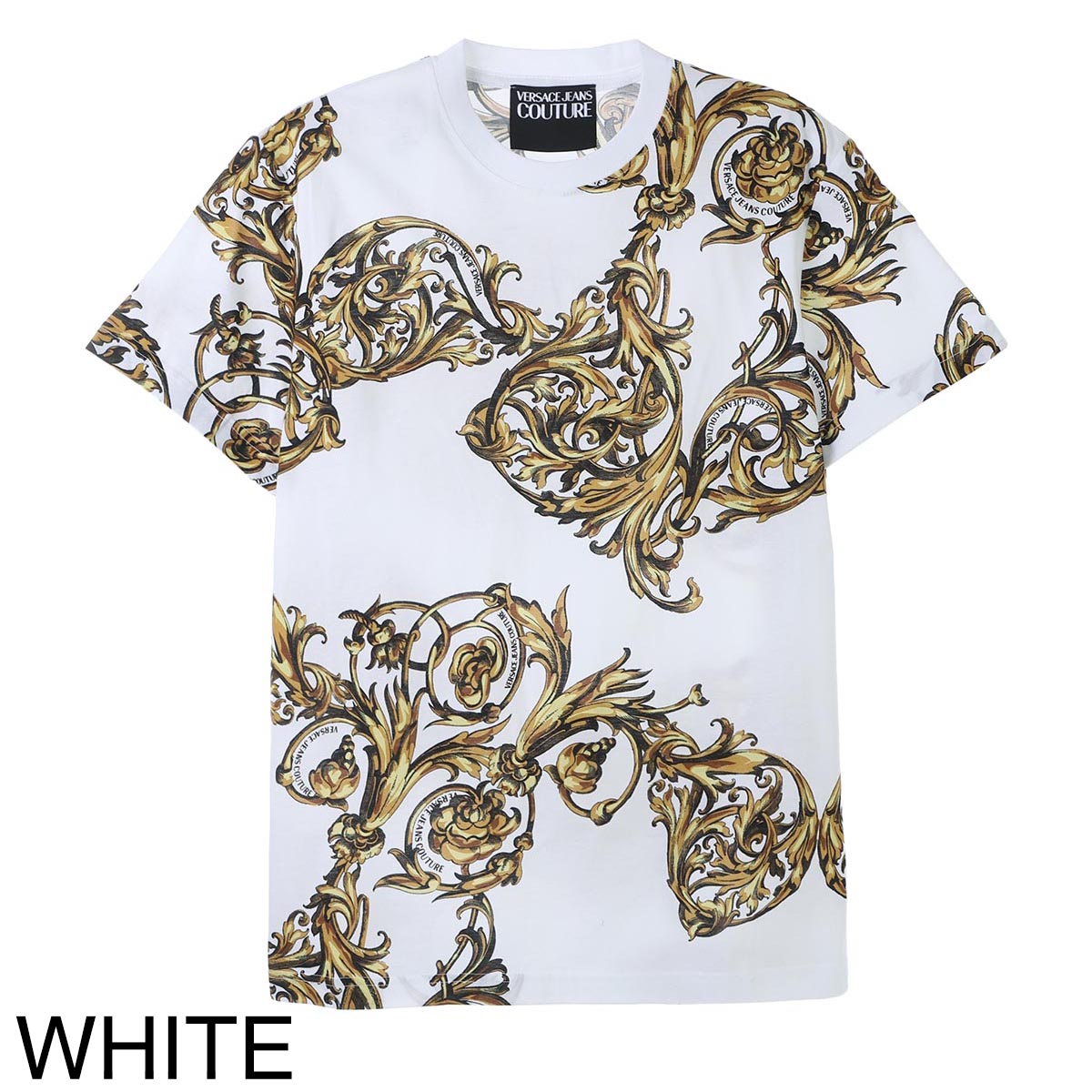【VERSACE】ヴェルサーチェ ロゴ Tシャツ 半袖 メンズ 4色展開 アウトレット】【ラスト1点】VERSACE JEANS COUTURE